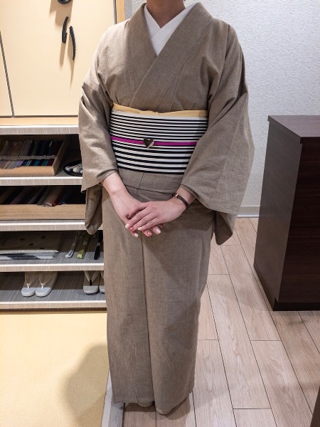 デニム着物でお出迎え☆ - くるり大阪スタッフレポート｜着物屋くるり 