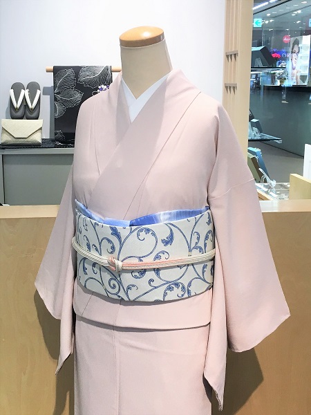 N05 天神 正絹 名古屋帯 唐草模様 和装 帯 日本製｜着物・浴衣 